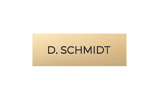 DOORBIRD D11x Nameplate for D11x (423897885) With custom engraving (max. 15 characters) | Brass look