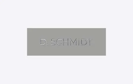 DOORBIRD D11x Plaque nominative pour D11x (423898035) Avec gravure personnalisée (max. 15 caractères) | Aluminium blanc