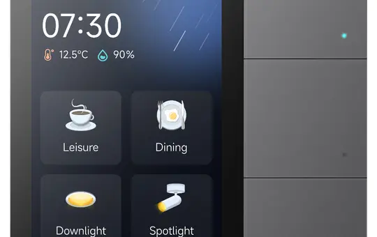 GVS CHTF-3.3/3.2.13 KNX Secure Touch Panel Smart Touch S3 Anthracite | 3.3 inches