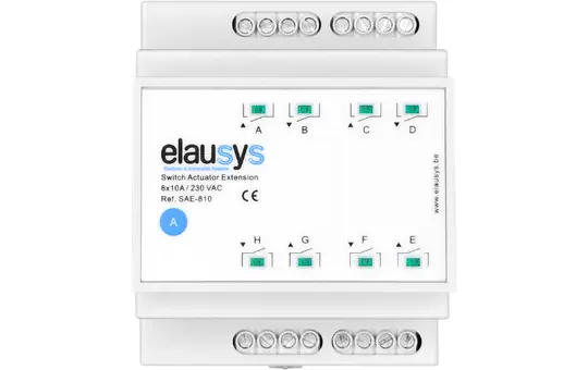 ELAUSYS Extension de commutation 8 canaux, 10 A
