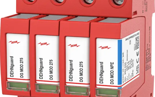 DEHN DG MD TT 275 Surge Arrester Type 2 DEHNguard MD 4-pole, TT and TN-S, 275 V