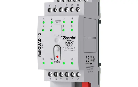 ZENNIO ZIORQ12 Analogue/Digital Input Module REG 12-gang