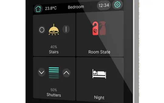 ZENNIO ZVICX40S KNX Touch Sensor CX40 Silver