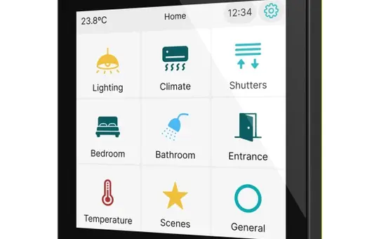 ZENNIO ZVICX40A KNX Touch Sensor CX40 Black