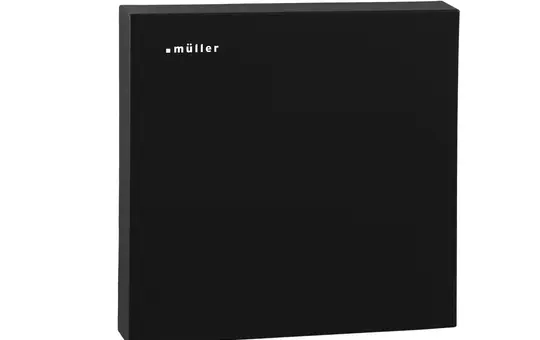 MÜLLER GS3012knx RAL 9005 deep black KNX room temperature controller Hygrostat, Secure | Deep black | 80x80 mm