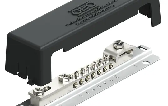 OBO BETTERMANN 5015105 Equipotential bonding bar With metal foot, for outdoor use