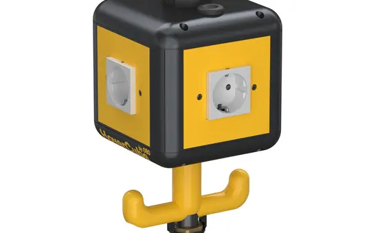 OBO BETTERMANN 6109812 HoverCube VH-4, 1xCEE 4x earthed socket outlet | Graphite black