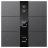 GVS CHPBD-06/36.1.13 KNX Secure Tastsensor S-Serie 3-gang, display standard glass | Anthracite