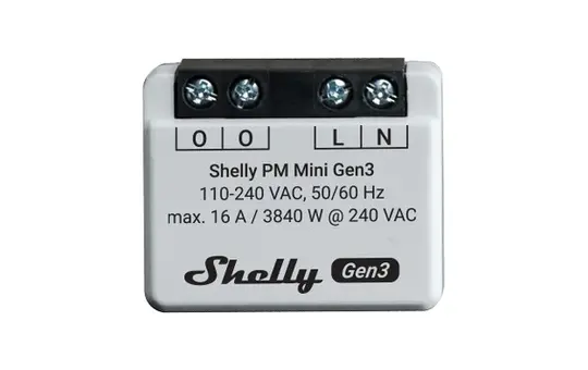 SHELLY PM Mini G3 WLAN-Strommessgerät Gen3 UP 