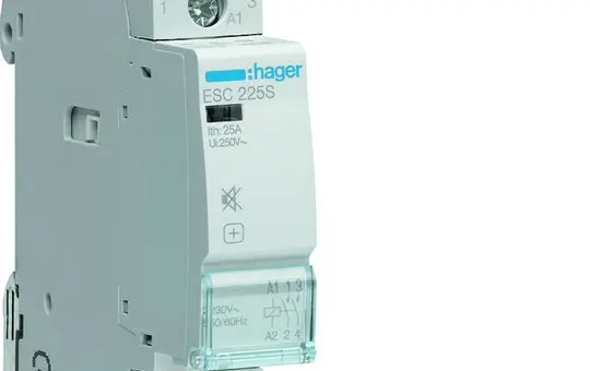 HAGER ESC225S installation contactor 2 NO contacts 25 A, 230 V (hum-free)