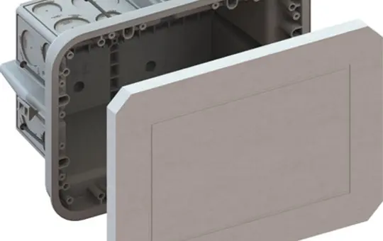 KAISER 1298-37 universal installation housing with fiberboar 258x188x135mm