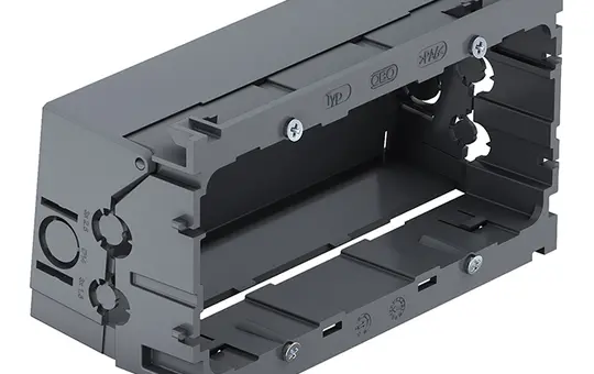 OBO BETTERMANN 6288608 device installation box 2-fold, foldable, halogen-free | iron gray