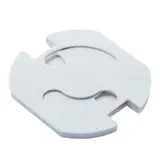 BACHMANN 924.009 socket protection for gluing, 5 pieces | white