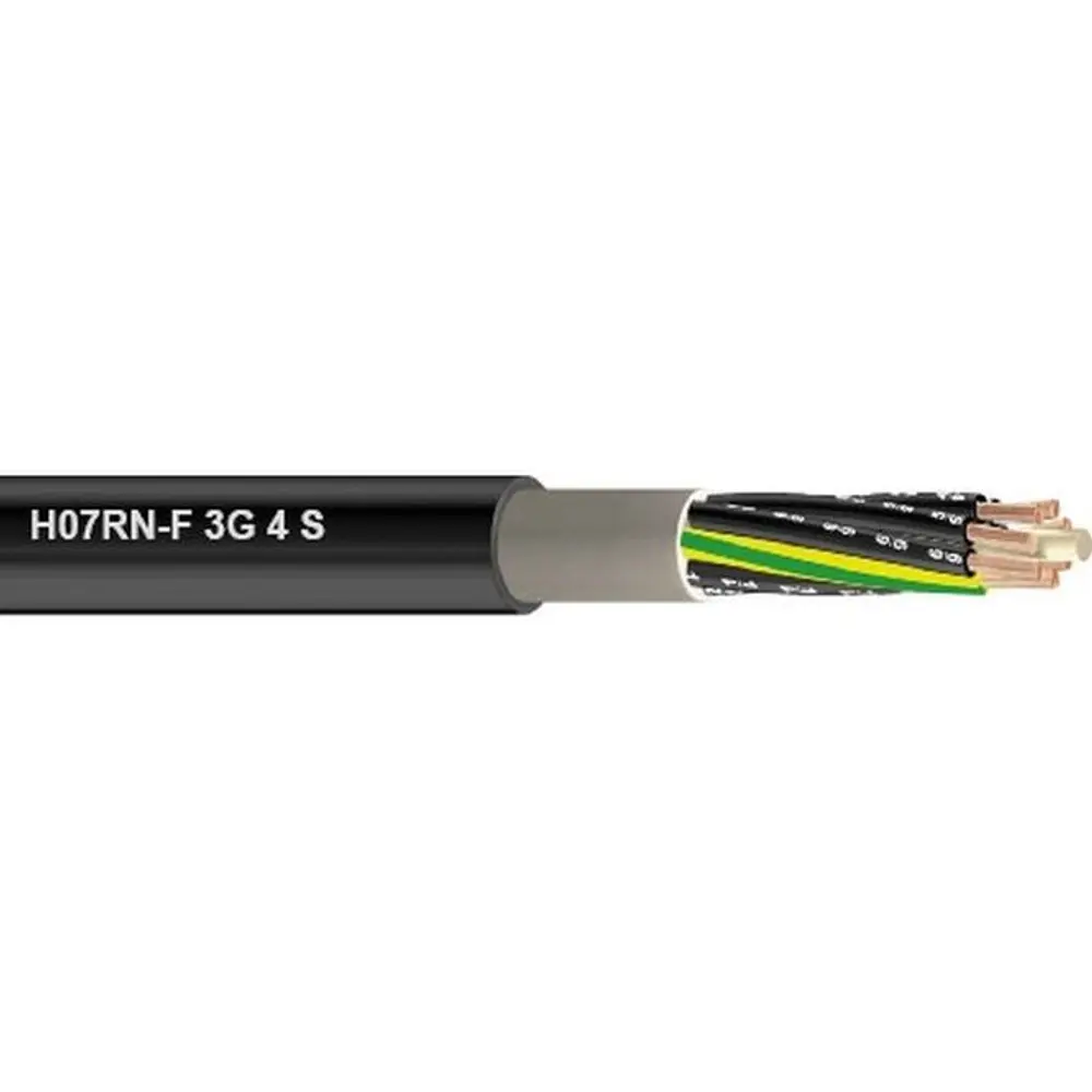 Rubber hose cable up to 750 V with PE H07RN-F3G4Ri.50 Ring 50 m | 3G4 ...