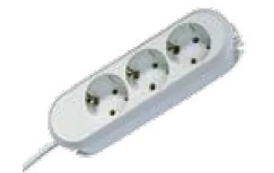 BACHMANN 387.271 table socket SMART 3-fold | white | 3,00 m