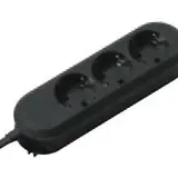 BACHMANN 387.171 table socket SMART 3-fold | black | 3,00 m