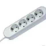 BACHMANN 381.221K table socket SMART 4-fold | white | 1,50 m