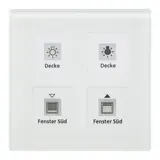 MDT BE-GT04W.01 KNX glass button Plus 4-fold | glass white