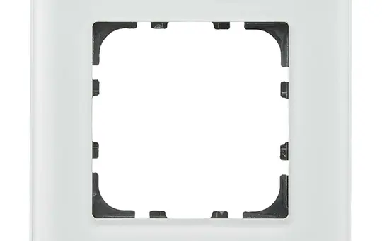 MDT BE-GTR1W.01 cover frame glass assortment 55 1-fold | glass white