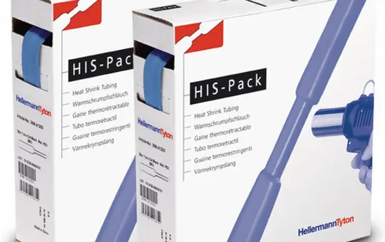 HELLERMANN HIS-3/32-BK shrink tubing 2:1 Ø 2.4-1.2mm | 10 m