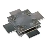DEHN 318233 cross piece without intermediate plate V4A flat conductor | 30 x 30 mm