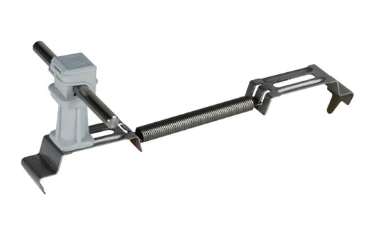 DEHN 204249 roof conductor holder tension spring Height 36 mm V2A | gray | 180-280 mm