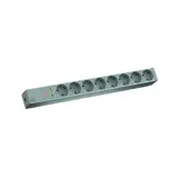 BACHMANN 333.404 power strip 19 inch PDU Basic 8-fold with surge protection | gray