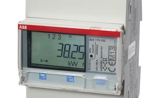 ABB B24113-100 transducer counter CT pulse output M-Bus, steel