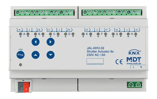 MDT JAL-0810.02 KNX blind actuator 230 V 8-fold