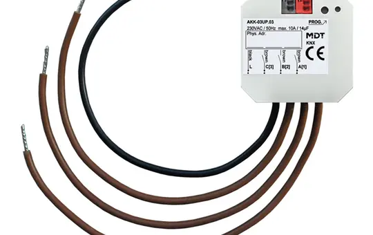 MDT AKK-03UP.03 KNX fan coil actuator compact UP 3-fold