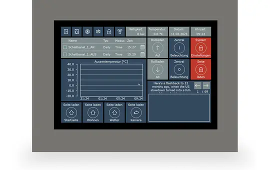 MDT VC-1001.04 touch panel VisuControl wall 10 Zoll