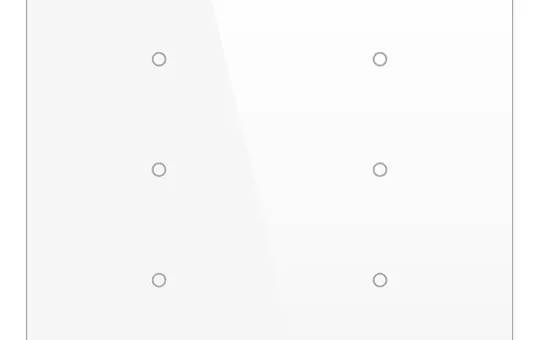 BESKNX PL316100 KNX pushbutton sensor Cubik-SQ capriccio 6-fold | white