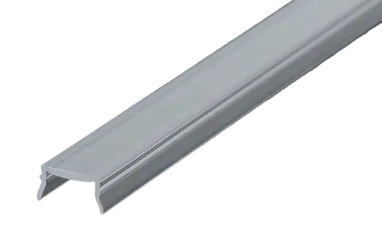 LED PROFILE ELEMENTS PE88.0007 plastic cover 2 m for 12.5 mm plaster profiles | clear