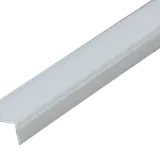 LED PROFILE ELEMENTS PE88.0006 plastic cover 2 m for 12.5 mm plaster profiles | satin finish