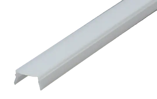 LED PROFILE ELEMENTS PE88.0006 plastic cover 2 m for 12.5 mm plaster profiles | satin finish
