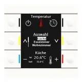 MDT BE-BZS86.01 KNX control center Smart 86 pure white shiny