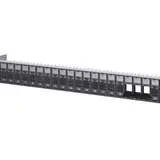 METZ CONNECT 130920-BKKE Keystone patch panel unequipped 24 port | black