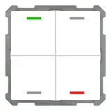 MDT BE-TAL6304.01 KNX pushbutton sensor Light 63 4-fold, neutral