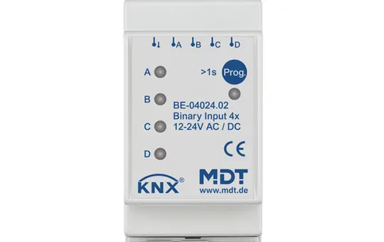 MDT BE-04024.02 KNX binary input 24 V 4-fold