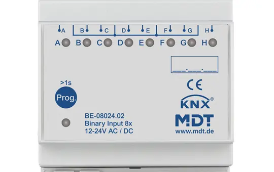 MDT BE-08024.02 KNX binary input 24 V 8-fold