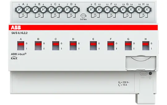 ABB SA/S8.16.2.2 KNX switching actuator 16 A 8-fold
