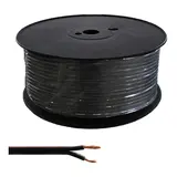 Speaker cable 0.75 mm² 2x0.75/0.20sw/rt100m coil Spool 100 m | black/red | 2x0,75 mm²