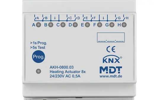 MDT AKH-0800.03 KNX heating actuator 8-fold