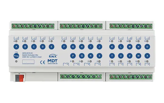 MDT AKS-2416.03 KNX switching actuator standard 16 A 24 times