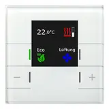 MDT SCN-RTRGW.02 KNX glass room temperature controller Smart 4-fold | pure white shiny