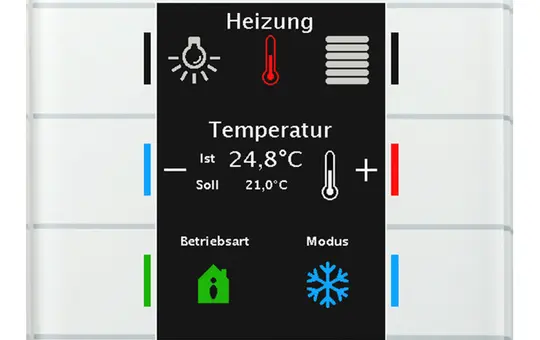 MDT BE-GT2TW.02 KNX glass button II Smart Temperature sensor | glass white