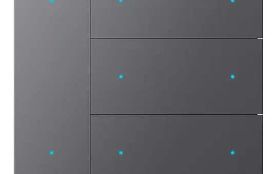 GVS 88188049 KNX pushbutton sensor WALTZ 4-fold, aluminum | anthracite