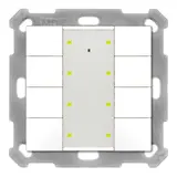 MDT BE-TA55P8.02 KNX pushbutton sensor Plus UP v2 8-fold | pure white matt