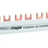 HAGER phase rail 2-pole 