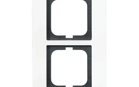 BUSCH-JAEGER 1722-811 cover frame Carat 2-fold | white glass